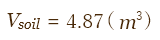 Vsoil=4.87(m3)